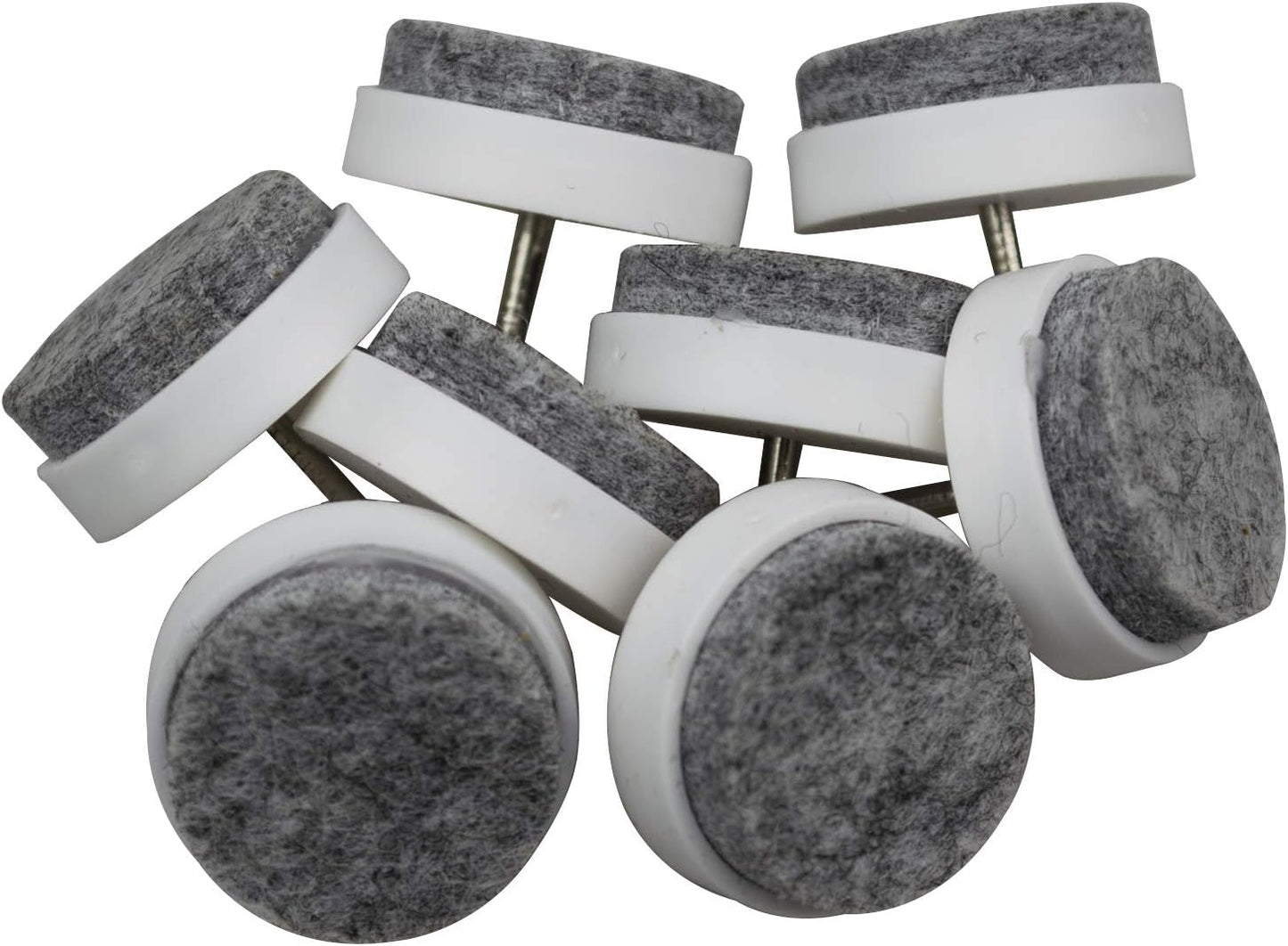 40pcs Round Heavy Duty Nail-on Felt Pad for Furniture Chair Table Leg Feet Floor Protectors Slide Smoothly (Black, Pad Diameter 18mm)