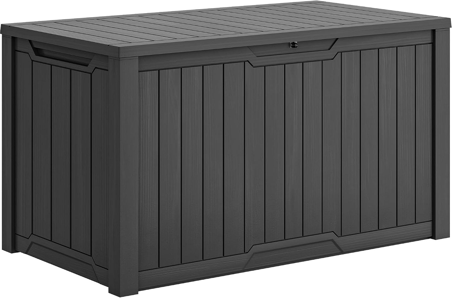 YITAHOME 35 Gallon Outdoor Storage Box | Waterproof Resin Deck Box and Package Delivery with Lockable Lid for Patio Furniture Cushions, Pool Accessories, Garden