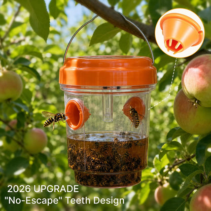 SheeChung [2026 Upgraded] Wasp Traps Outdoor Hanging - 2 Pack