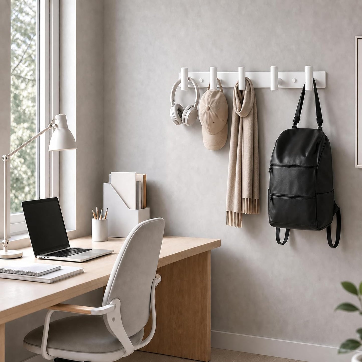 Wall Mounted Coat Rack-3 Hooks, Heavy Duty Stainless Steel Wall Hooks for Towel Coat Bag, Hat Rack Coat Hanger Coat Hooks Towel Racks for Bathroom Entryway Kitchen Office (Silver, 1 Pack)