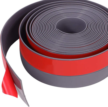 TORRAMI Wide Silicone Weather Stripping 3 inch Width 20 Feet Length, Draft Stopper Seal for Barn and Garage Door Under Bottom,Top, Sides, Grey