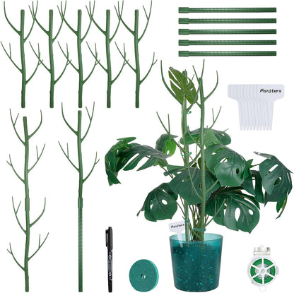 5 Pack Stackable Monstera Support Twig Plant Stakes, Plant Support Stakes for Indoor Outdoor Plants Holder Sticks for Climbing Plants Monstera Pothos Philodendron
