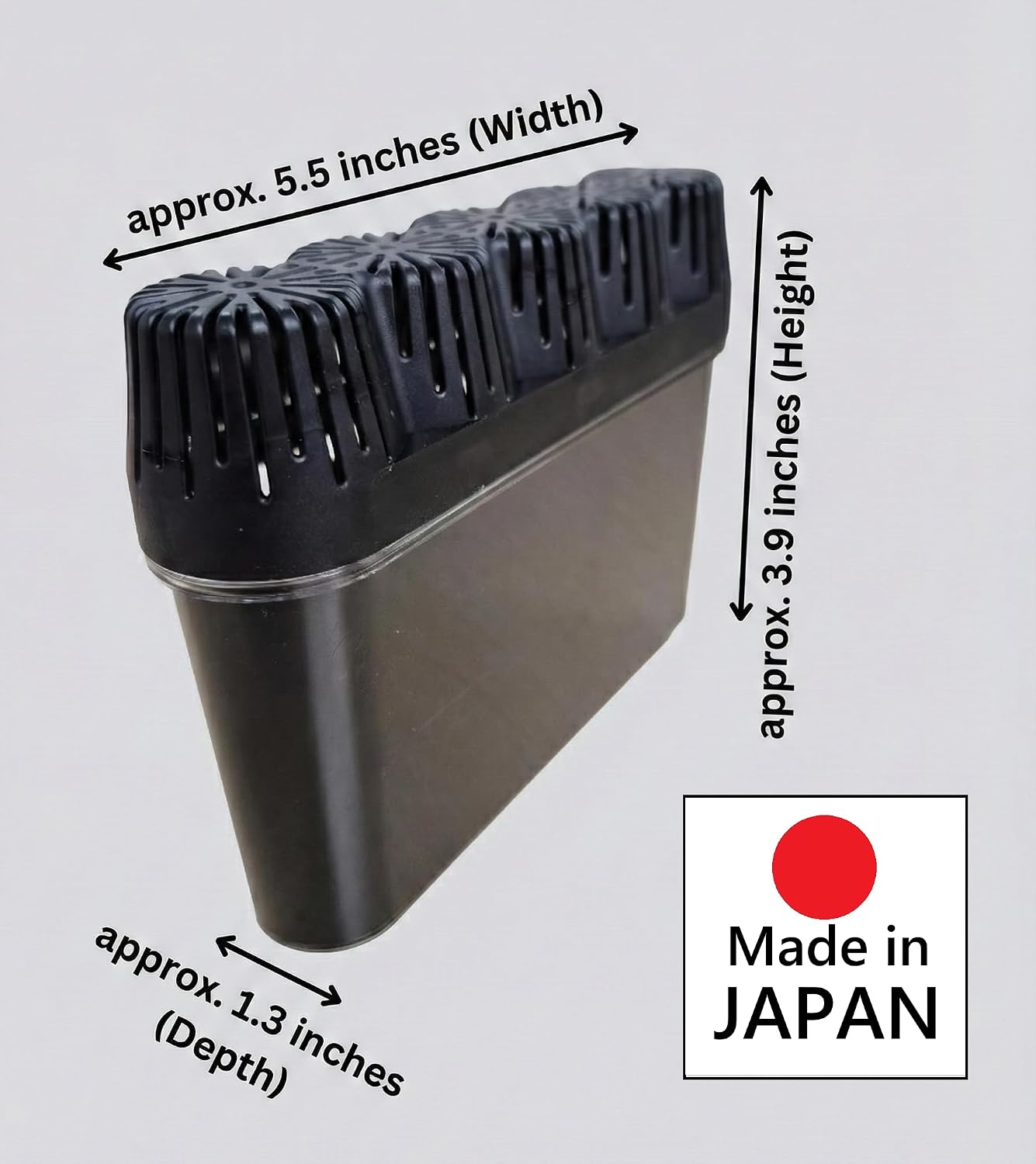 Japanese Charcoal Refrigerator Deodorizer 2-Pack - Natural Binchotan Odor Eliminator for Fridge, Unscented Air Purifier, Long-Lasting Freshness, Made in Japan (200g per unit)