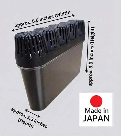 Japanese Charcoal Refrigerator Deodorizer 2-Pack - Natural Binchotan Odor Eliminator for Fridge, Unscented Air Purifier, Long-Lasting Freshness, Made in Japan (200g per unit)
