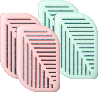 Lounsweer 4 Pack Fridge Deodorizer Odor Eliminator, Activated Charcoal Air Freshener Leaves Shaped Fridge Smell Eliminator for Refrigerator, Freezer Pantry