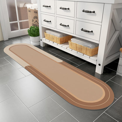MontVoo Bath Mat - Non Slip, Quick Dry, Stain Resistant Bath Mat Rug for Bathroom Floor - Easy Care Shower Rug for Outside Bathtub - 17"x27" Grey