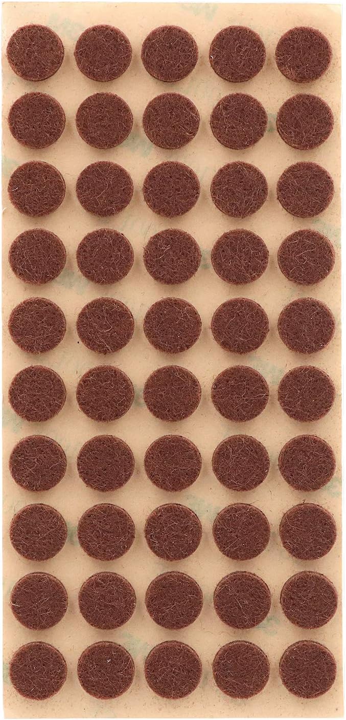 Furniture Felt Pads 3/8" (10mm) Diameter Round 3M Self Adhesive Protects Kitchen Cabinets, Drawers, Desks and Furniture Against Bumps and Scratches 100 Pack - Grey