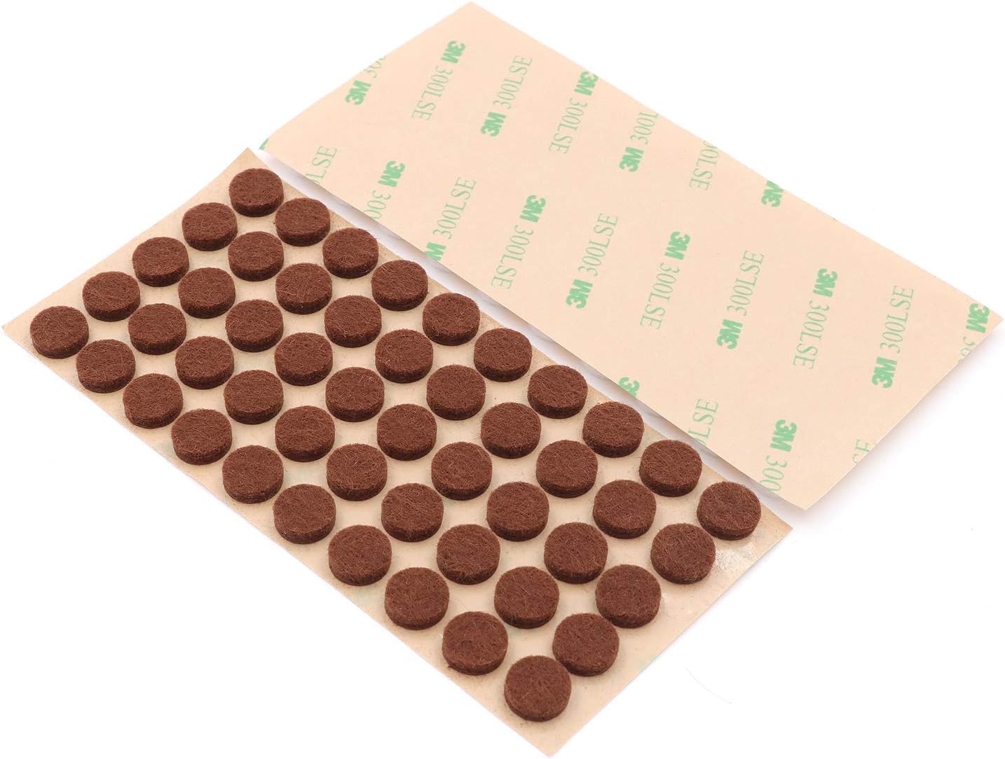 Furniture Felt Pads 3/8" (10mm) Diameter Round 3M Self Adhesive Protects Kitchen Cabinets, Drawers, Desks and Furniture Against Bumps and Scratches 100 Pack - Grey