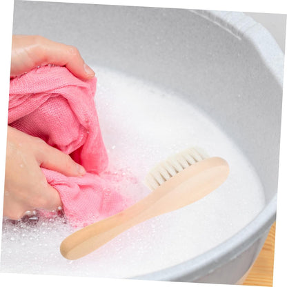 Veemoon Laundry Stain Brush Soft Bristle Scrub Brush for Delicate Fabrics Grease Remover for Clothes Fur Remover