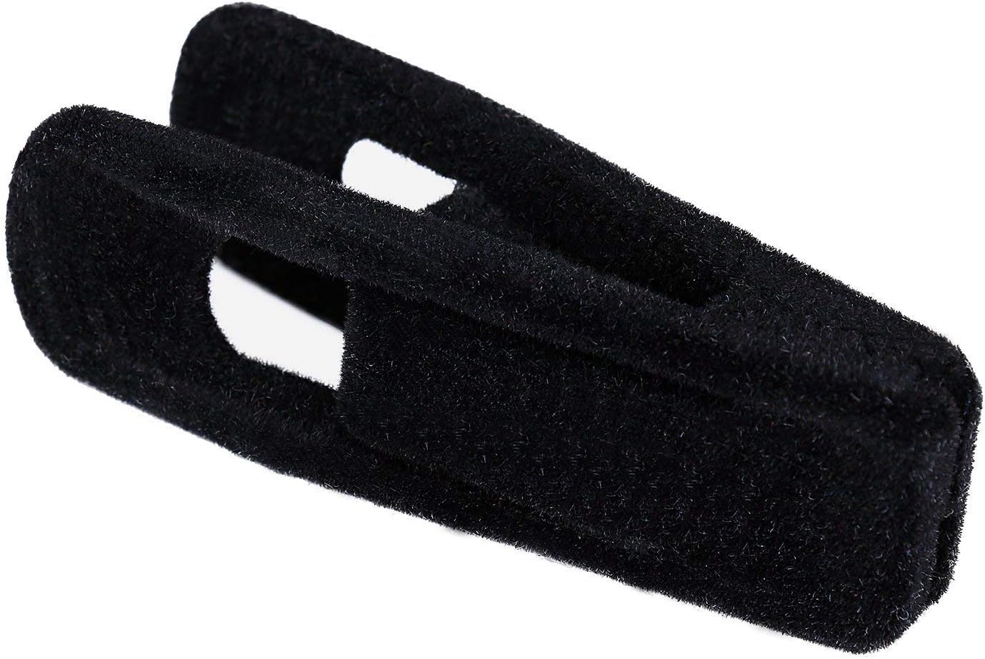 Tinfol Velvet Hanger Clips, 24 Pack Black Pants Hangers Clips, Large Opening Clothes Pin, Strong Finger Flocked Clip Perfect for Use with Slim-line Clothes Velvet Hanger