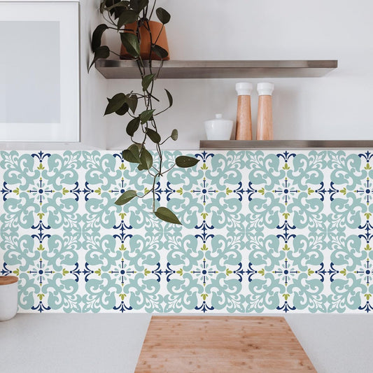 10-Pack Peel and Stick Backsplash Tiles, 7.87”x7.87” Waterproof Vinyl Self-Adhesive Wall Tiles, Easy DIY No-Grout Wall Covering for Kitchen, Bathroom, Apartment & RV