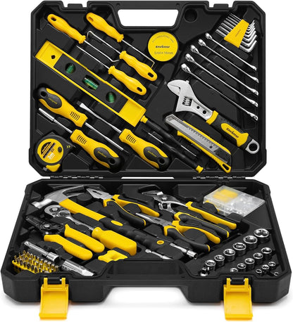 Enventor Tool Set, 231 Piece Home Tool Kit with Toolbox, Combination Wrench and Hand Tools for Home Repairs, Auto Maintenance, DIY & General Use, Household Repair Tools for Men & Women