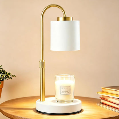 CASTLELIFE Dimmable Candle Warmer Lamp with Timer, Height Adjustable Candle Warmer for Jar Candles, Electric Wax Melt Warmer for Home Decor House Warming Gifts, Birthday Gifts for Women, Black Clear