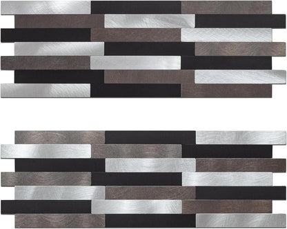Midcard 20 Sheet Peel and Stick Backsplash, White Marble PVC Wall Tile for Kitchen Backsplash