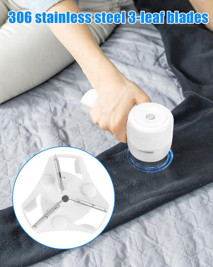 Lint Remover,Fabric Shaver for Clothes,Electric Lint Shaver Rechargeable Long-Lasting Battery,Portable Clothes Shaver Pill Remover,Large Shaving Area 2 Speeds Effortlessly Cut Fuzz Ball Pilling