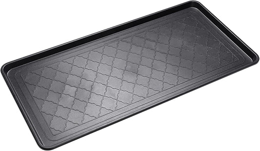 Large Multi-Purpose Boot Tray, Water-Resistant Shoe Mat for Mudroom, Garage, Patio or Indoor Entryway, Heavy-Duty Drip Tray for Boots, Pet Feeding, Plants and Everyday Home Use