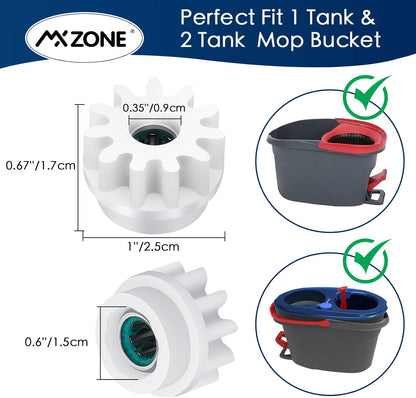 Pedal Bearing Replacement Compatible with O Cedar Mop Bucket, One Way Clutch Gear Sprockets Repair Spin Mop and Bucket, 2 Packs