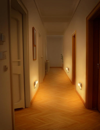DORESshop Led Night Light, Plug into Wall, [2 Pack] with Dusk to Dawn Sensor, 1W 5000K Dimmable Night Light from 0LM to 100LM for Bathroom Hallway Bedroom Kids Room Stairway