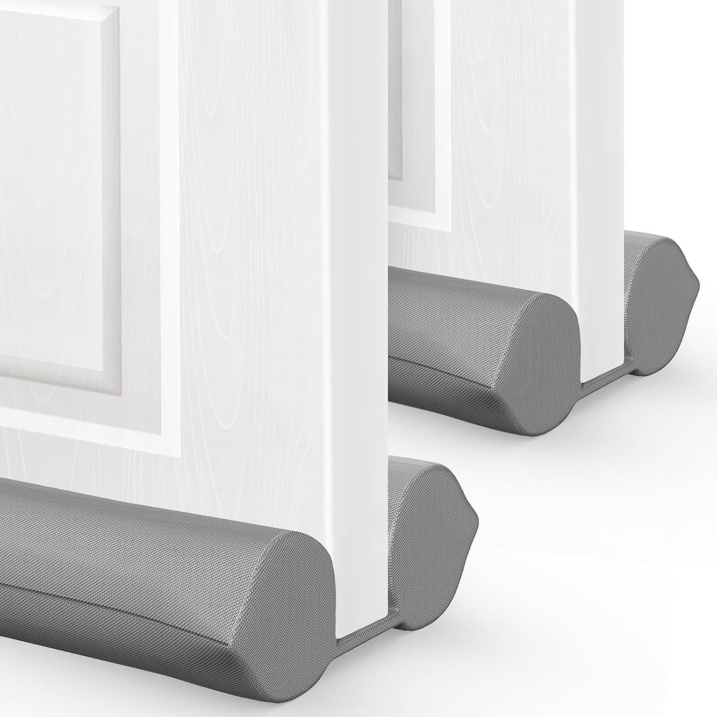 Comfyanno Under Door Draft Stopper - Bottom Door Seal & Gap Filler- Fits 30” to 36” Door, Block Noise, Sound, Air, Bugs, Dust, Easy to Install, Double Side Block, No Adhesive, Black