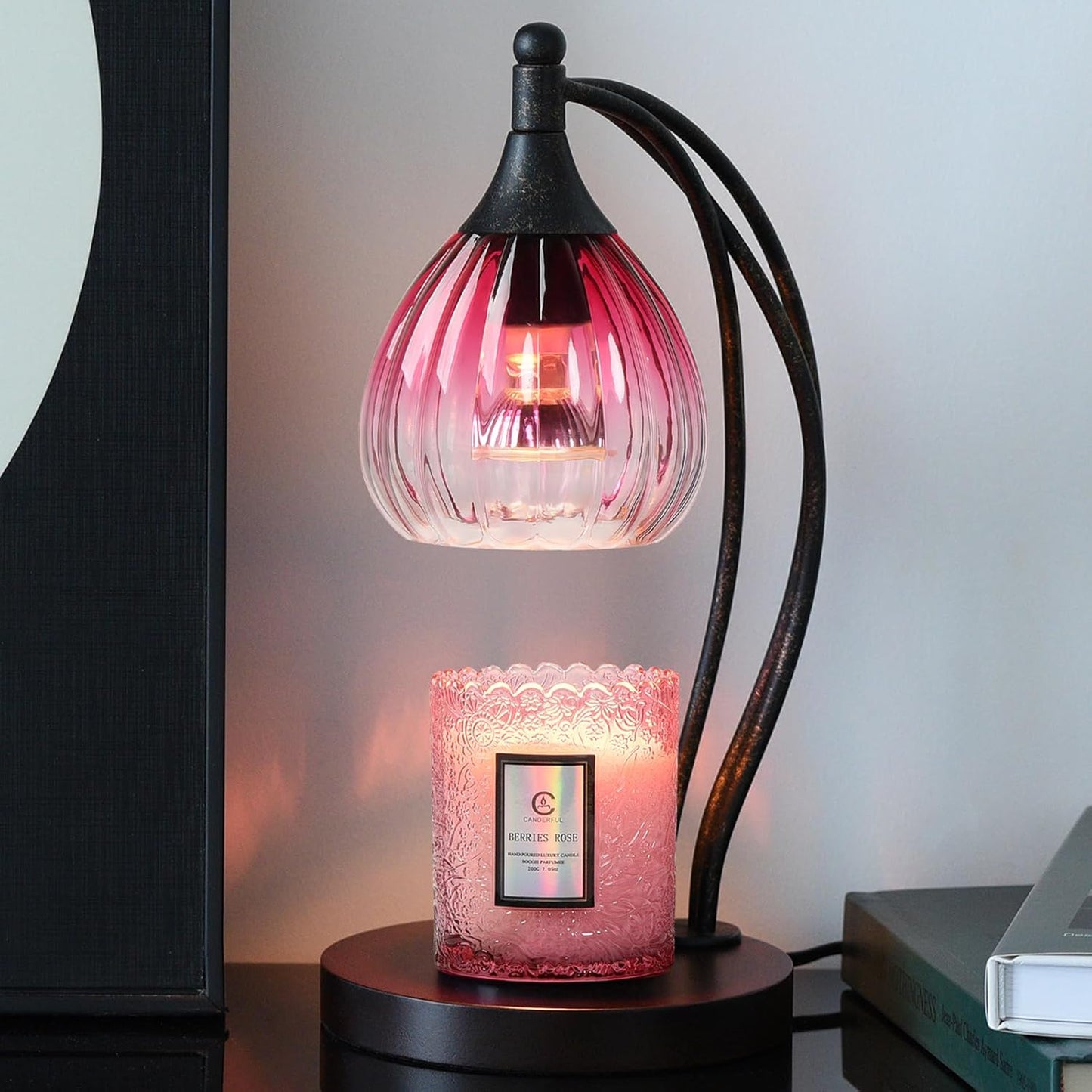 Candle Warmer Lamp with Timer Dimmer - Electric Light Wax Warmer for Jar Candles - Lamp with 2 Bulbs, Unique Birthday Gifts for Women Mom House Warming Gifts New Home Decor