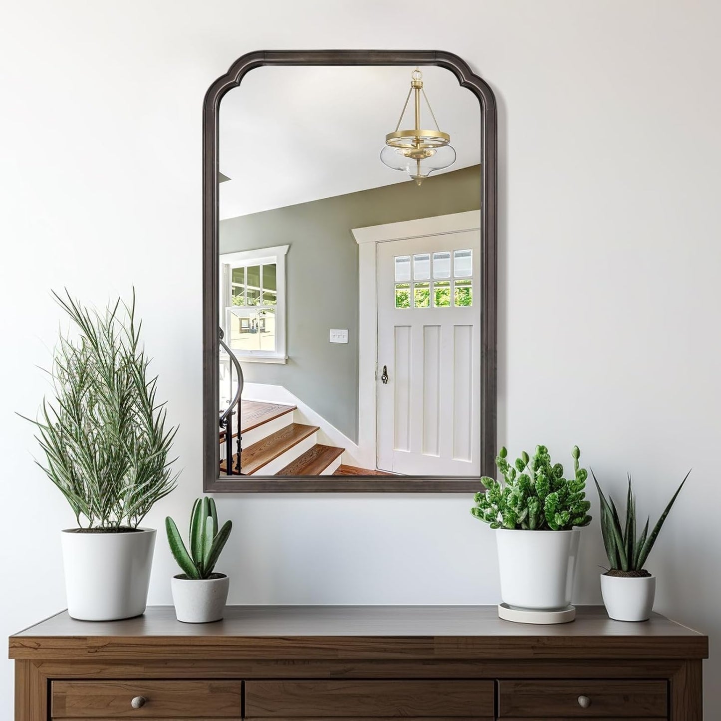 WallBeyond Full Length Mirror Wall Mounted 65"x22", Rustic Wooden Frame Floor Mirror, Large Full Body Mirror for Bedroom, Leaning or Hanging Against Wall, Natural