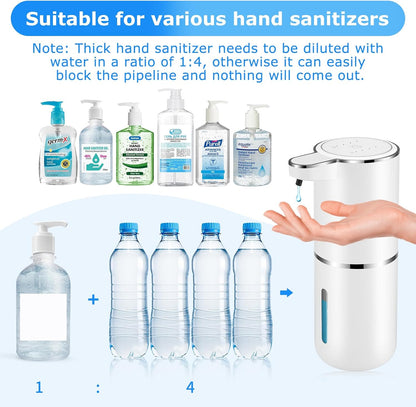2 Pack Automatic Soap Dispensers,12.8oz/380ml USB Touchless Automatic Foaming Soap Dispenser,Rechargeabled Wall Mounted Smart Soap Dispenser for Bathroom Kitchen Dish Soap