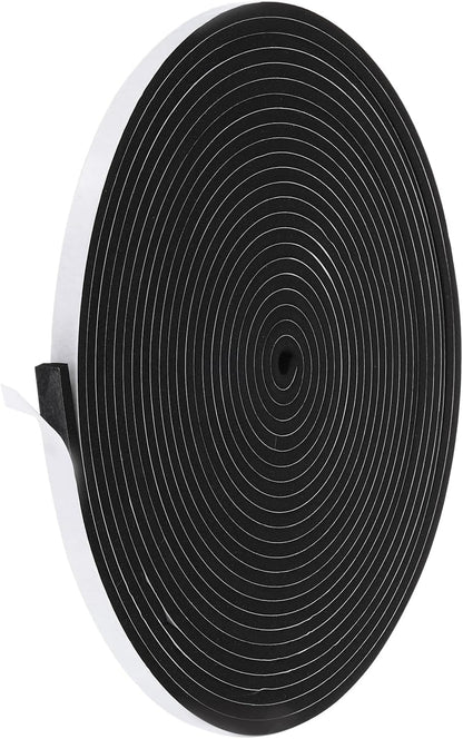 PATIKIL Weather Stripping Door Seal Strip, 3/8 Inch x 1/4 Inch x 32 Ft Self Adhesive Soundproof High Density Foam Tape Insulation for Door Window Air Conditioning, White - Colors B