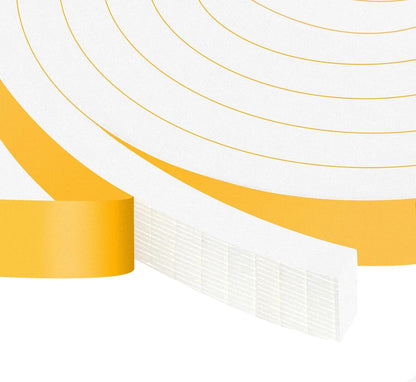 Upgraded Strong Adhesive Foam Weather Stripping Door Seal Insulation Tape for Insulating Door,Window, Air Conditioner Noise-Reduction Self Adhesive Sealing Weatherstrip (1 in x 1/2 in x 10 Ft) - Colors A