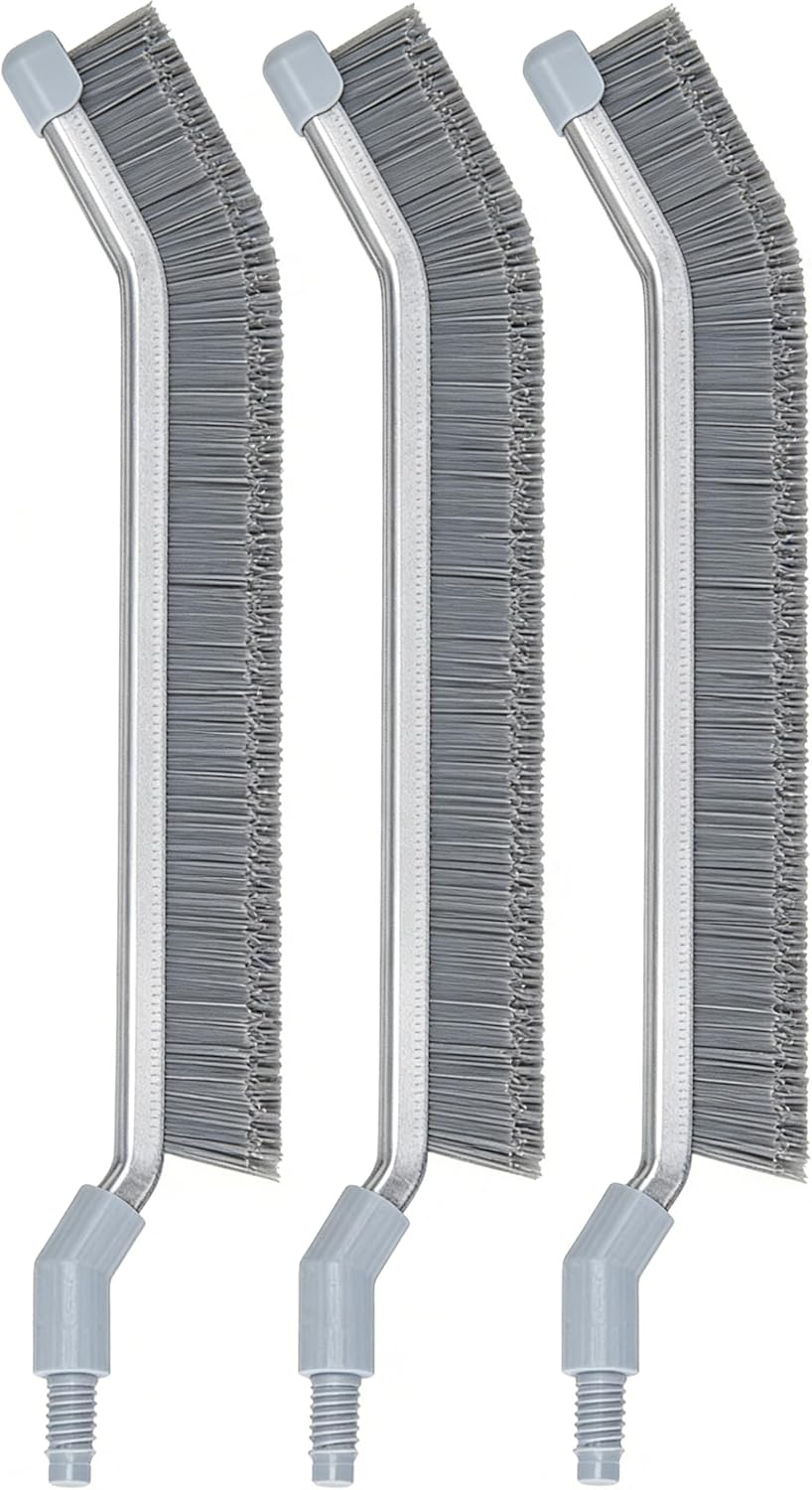 DIY V-Shaped Hard-Bristle Crevice Brush – Replacement for PalNests Crevice Cleaning Brush CB03 & CB04, Deep Clean for Kitchen, Bathroom, Grout & Tight Gaps, Pack of 3