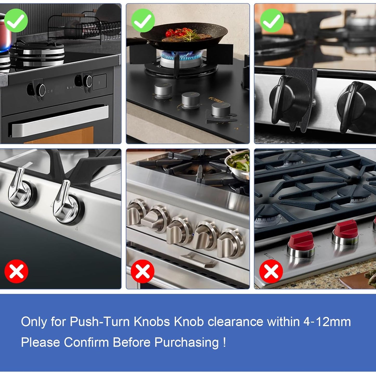 5 Pack Stove Knob Locks,Gas Stove Knob Lock for Baby Safety,Child and Pets Safety Guards,Prevent Children or Pets from Accidentally Turning on Gas Stove