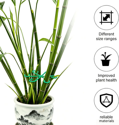 8pcs of Plant Support Holders, Anti-Tipping Frames, Spring RainBranch Fixing Flower Pot Stands, Gardening Flower and Green PlantSupport Structure