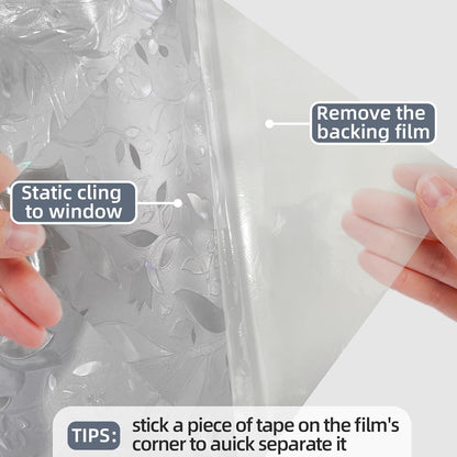 Frosted Window Privacy Film Static Cling, Removable Reusable Glass Sticker, Anti-UV Heat Blocking Decorative Window Film for Home Bathroom Bedroom with Installation Tools Frosted White 17x78inch