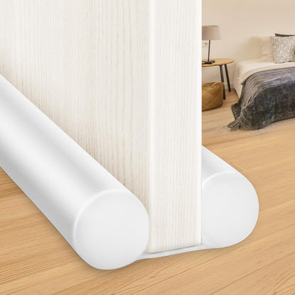 MAXTID Large Door Draft Stopper for Bottom of Doors 36” Under Door Sweep Noise Blocker Black Gap Stoppers Adjustable Doors Seal Sweep Guard Draft, Window Breeze Stoppers, Home Essentials Gadgets