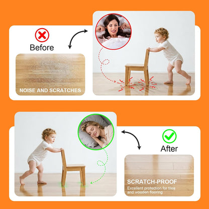 72 PCS Felt Furniture Pads, 0.2 Inch Thick Self Adhesive Furniture Floor Protectors, Round and Rectangle Felt Pads for Chair Legs, Furniture Leg Protectors for Hardwood Floors, Anti Scratch, Beige