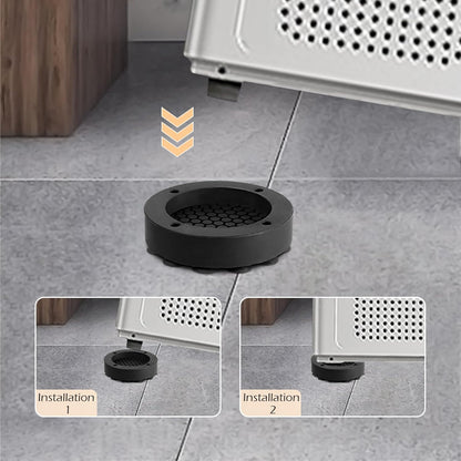 4 Pcs Anti Vibration Pads For Washing Machine, Foot pads with suction cups Prevent Sliding Out, Soundproofing Base for Appliances, Floor Protector