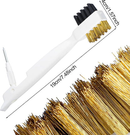 Ymapinc Kitchen Cleaning Scrub Brush, 4-in-1 Stove Cleaner for Gas Top with Cooktop Scraper, Gas Stove Top Cleaner, Household Cleaning Tools, Scrubber for Range Hood Grease Grime