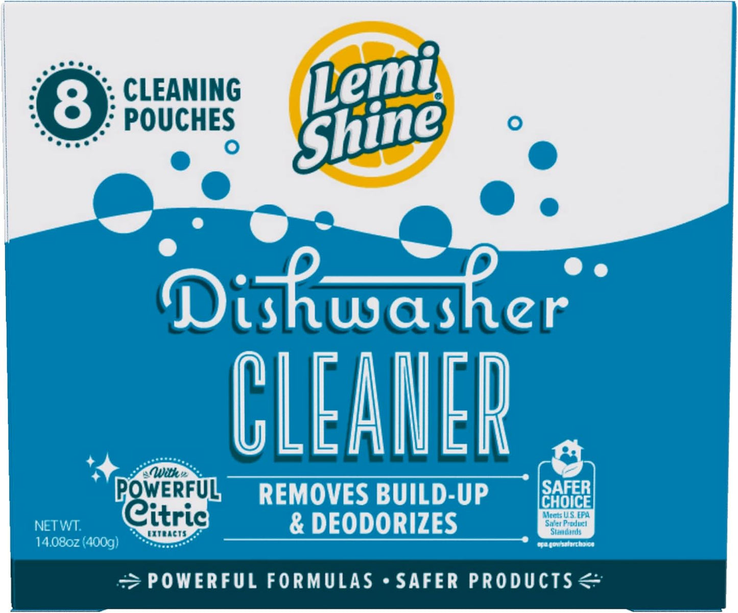 Lemi Shine Garbage Disposal Cleaner and Deodorizer Powered By Citric Acid | Foam Cleaner For Kitchen Garbage Disposal with a Natural, Fresh Lemon Scent (2 Count)
