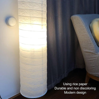 Rice Paper Lamp Shade 37 Inch, Ideal for Living Room Bedroom Hotel, Replacement Cover for Floor Table Desk Bedside Wall Lamp