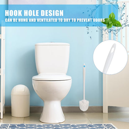Tioncy 15 Pcs 14.2 Inch Toilet Brush Commercial Heavy Duty Toilet Bowl Cleaning Scrub Long Scrubber for Bathroom Cleaning Supplies