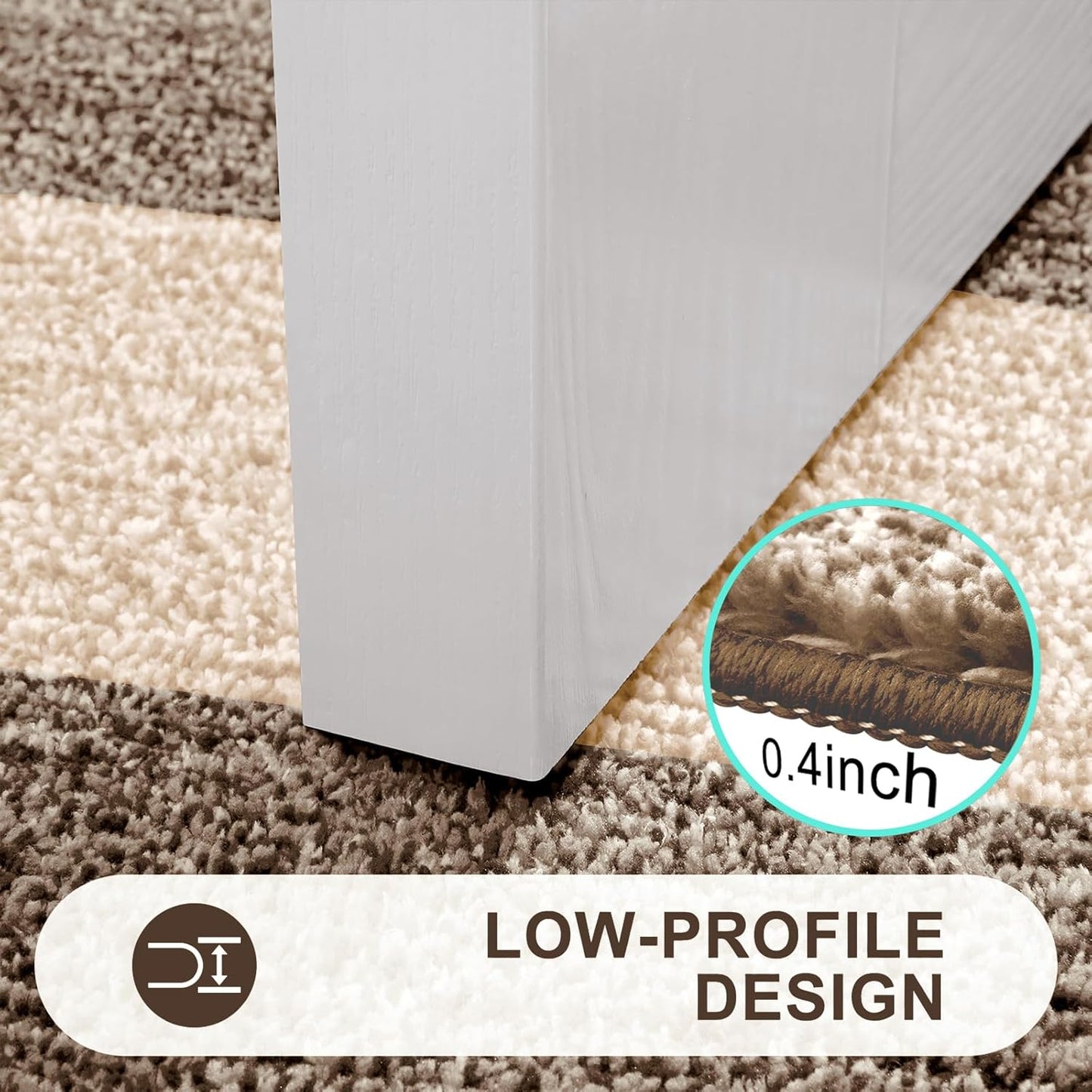 Kitinjoy Indoor Outdoor Door Mat, 32x20 Non-Slip Absorbent Dirt Trapper, Low-Profile Washable Inside Entrance Front Floor Mat, Sturdy Soft Entry Doormats for Entryway, Grey