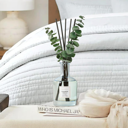 COCORRÍNA Wild Mint & Eucalyptus Reed Diffuser – 6.76 oz Essential Oil with 8 Reeds & Real Eucalyptus Sticks, Home Fragrance for Bedroom or Bathroom Décor