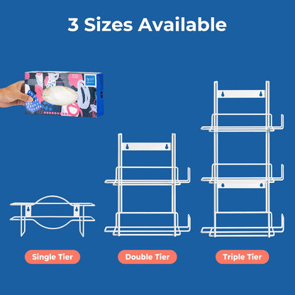FMP Brands Single Glove Holder for Wall Mount, Wire Rack Disposable Napkin Gloves Box Holder, White Durable Metal Organizer Dispenser for Food Service, Lab, Office, Home, and Garage