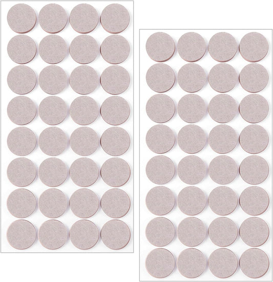Felt Furniture Pads for Hardwood Floors - 96 Pcs Self Adhesive Chair Felt Pads, Anti Scratch Floor Protector, Furniture Sliders Moving Your Furnitures Smoothly, 3/4" Round