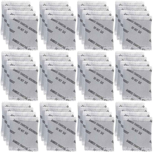 50Pack Activated Charcoal Odor Absorber Air Purifying Bag for Strong Odor | Odor Eliminator for Strong Odor,Charcoal Air Purifying Bags for Car Shoe Closet,Sneaker Deodorizer,Smoke Room Deodorizer