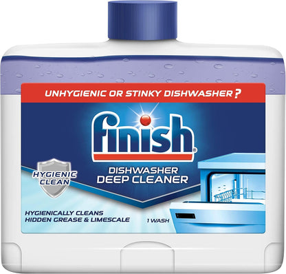Finish Dual Action Dishwasher Cleaner: Fight Grease & Limescale, Fresh 8.45 oz.(Pack of 4)