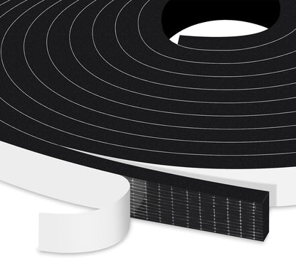 Strong Adhesive Weather Stripping, High Density Weatherproof Weather Stripping Door Seal Strip for Sliding Door, Windows,Noise-Reduction Foam Sealing Strip, White(1/2 in x 1/4 in x 13Ft) - Colors A