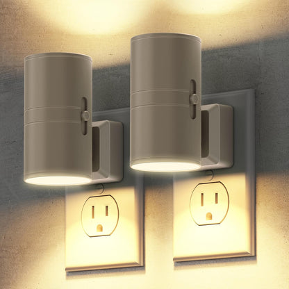 Briignite Motion Sensor Night Light,2 Pack Motion Activated Plug in Night Lights, 0-100LM Dimmable Soft White 3000K, Motion Sensor Light Indoor for Bathroom Hallway Bedroom Stairway Kid Elderly Pet