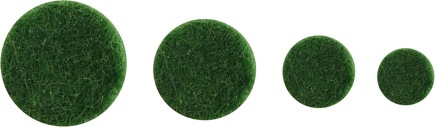 Shepherd Hardware 9423 Self-Adhesive Felt Surface Protection Pads, Assorted Sizes, 46-Count, Green