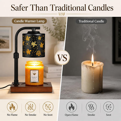 mocosa Candle Warmer Lamp with Adjustable Height Dimmable for New Home Decor Electric Candle Warmer for Jar Candles Birthday Gifts for Women Mom(Hummingbird)