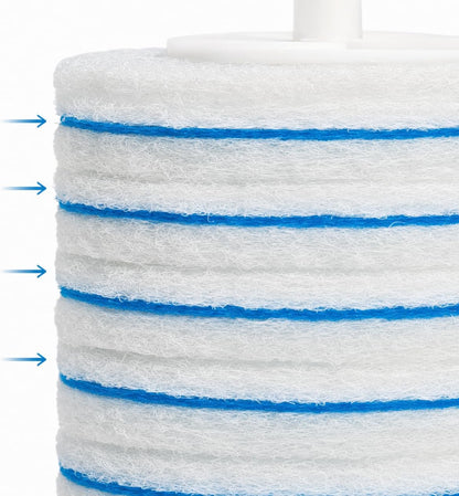 30 Count Disposable Toilet Refill Pads Compatible with Clorox and Oshang Toilet Brush, Bathroom Cleaning Heads
